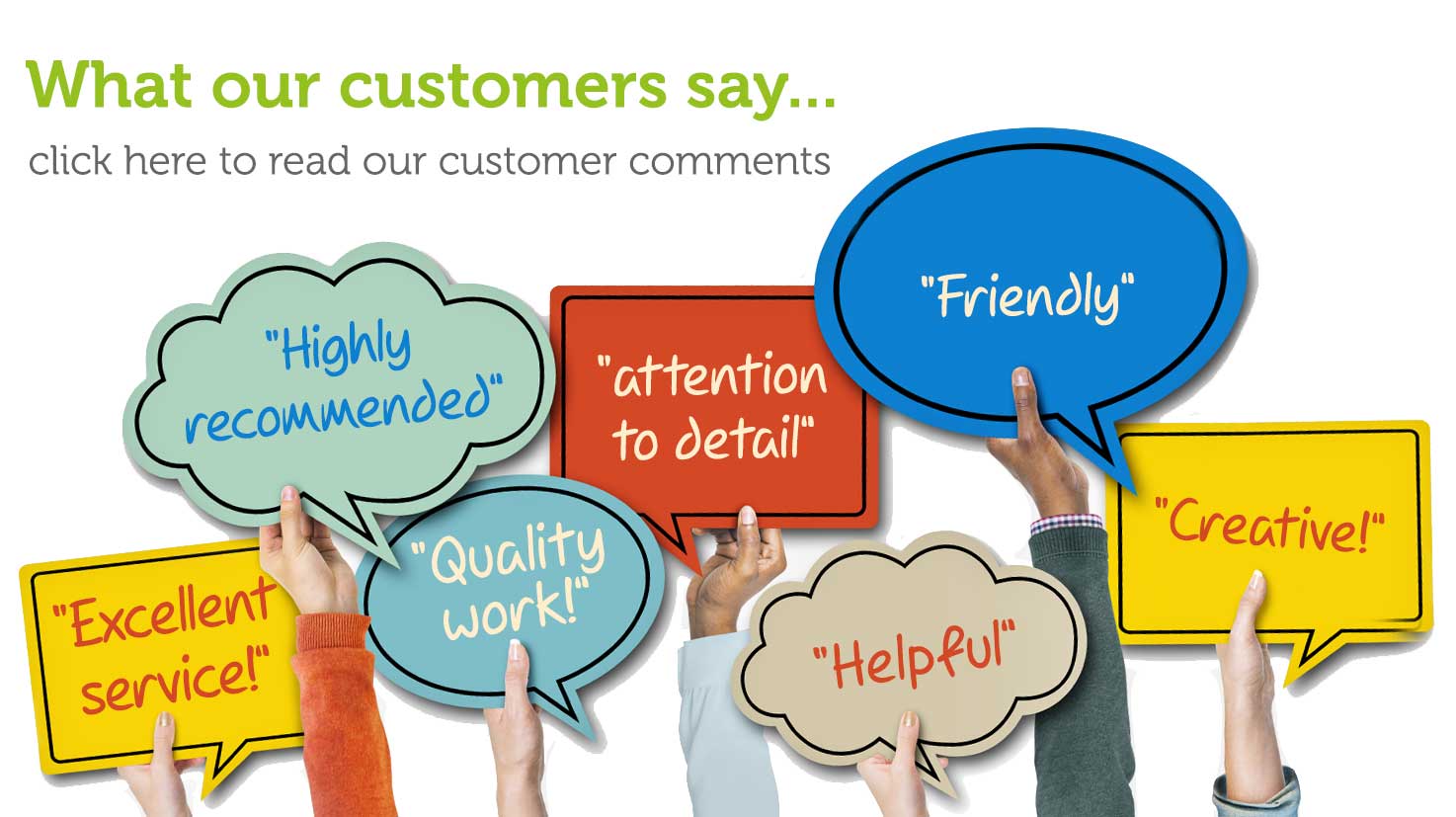 Click here to read our customer comments, reviews and testimonials on signs, print and websites in Retford