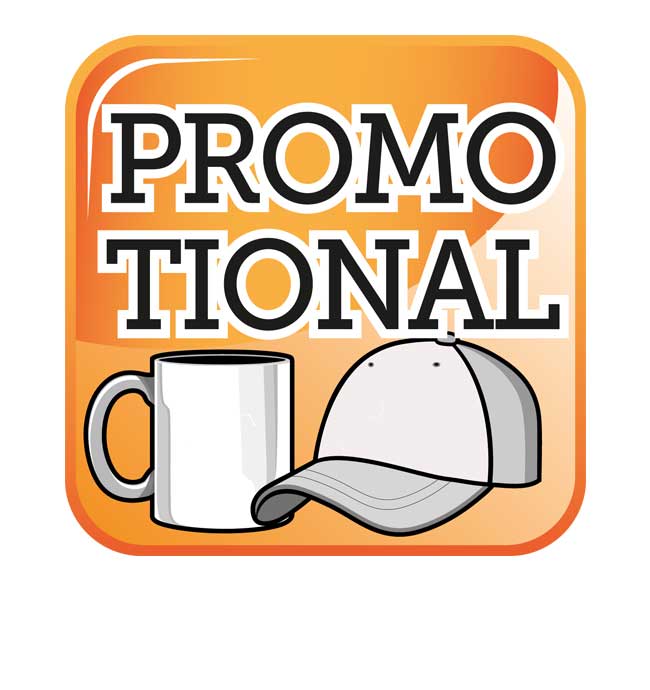 Promotional items, printed mugs, personalised items, caps, beer mats, bags etc.