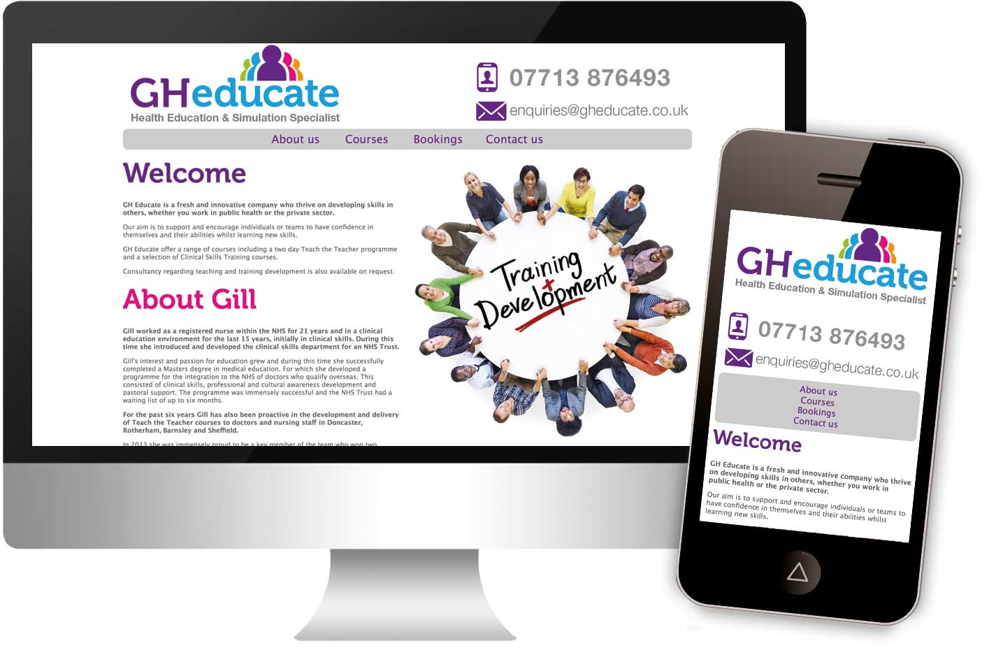 GH Educate website, Retford Nottinghamshire